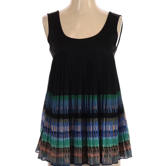 Anthropologie NWT, Pleated A-Line Tank Top, S - Picture 1 of 9